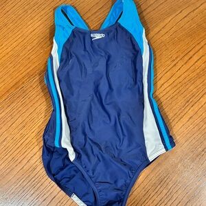 Speedo Blue and White Swimwear